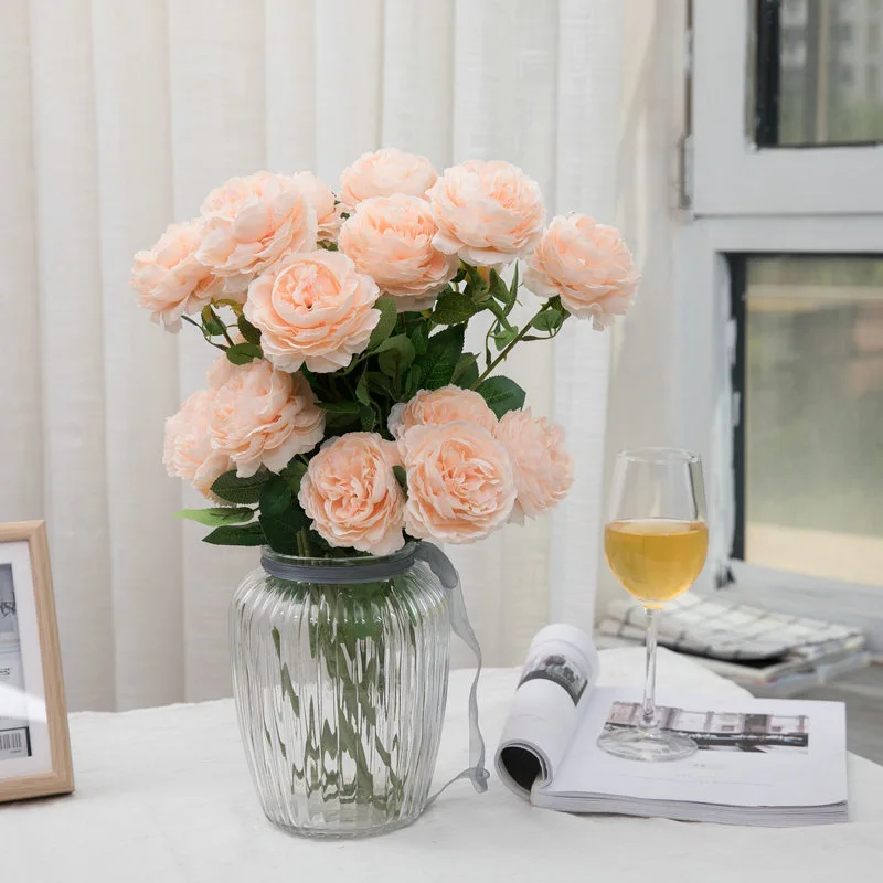 

silk flowers for crafting forever rose for home decoration flores artificiales para decoracion hogar party accessories