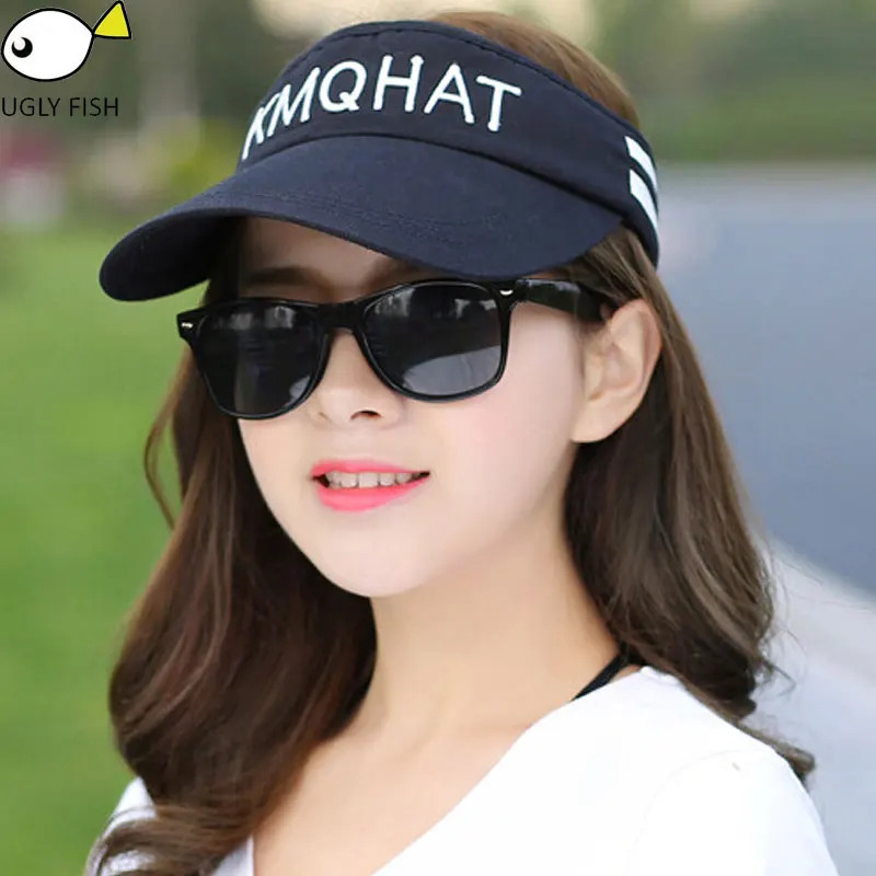 sun visor caps men women sun visor hat outdoor summer black white visors for women  (3)
