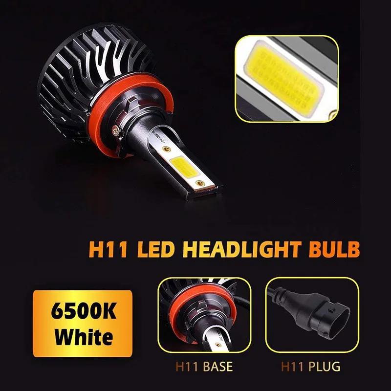 TF30 2 шт./лот F2 светодиодный ламп Conversion Kit огни EMC 80 Вт 10000LM H4 H1 H7 H8 H11 HB3 HB4 9003 Авто Чехлы