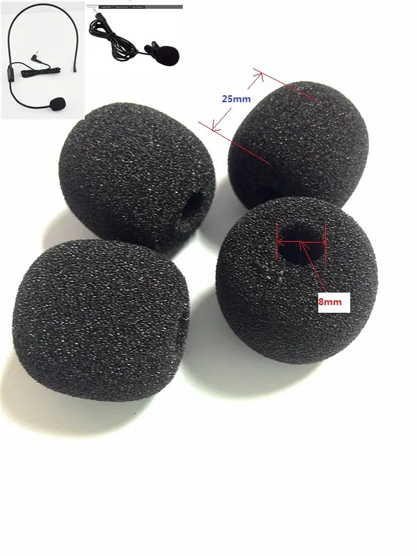 Linhuipad MK 0825 Small foam windscreens Microphone foam covers/8mm