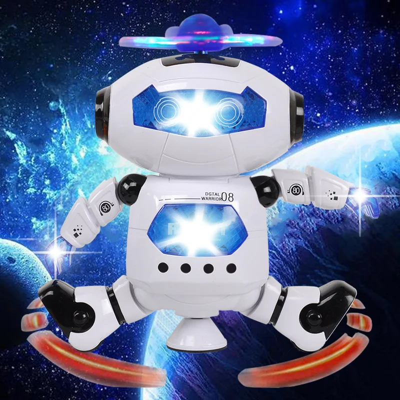 electronic walking dancing robot toy