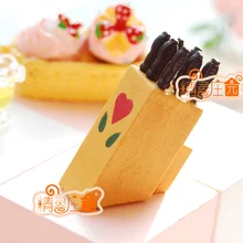 Мини кукольный домик Миниатюрные аксессуары для мини-мебели для милой имитации в форме сердца чехол для инструментов