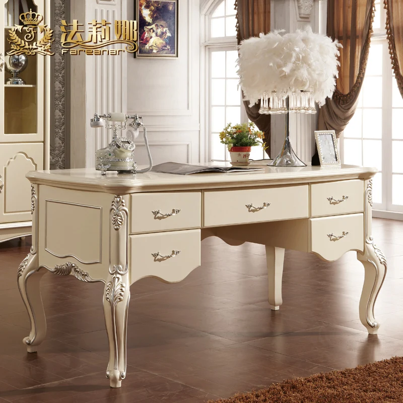 European Style Wood Desk Desks French Home Desktop Computer H72