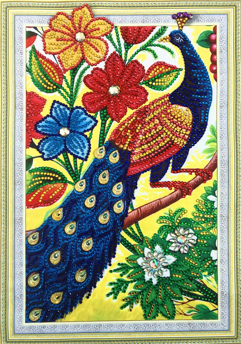 

2019 NEW ARRIVED crystal and Special-shaped diamond mosaic butterfly Peacock, cross stitch diamond painting diamond embroidery