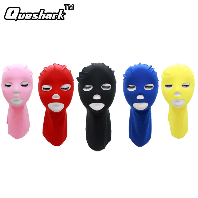 Чистый Для мужчин женщин Facekini плавательные шапочки Водонепроницаемый функция