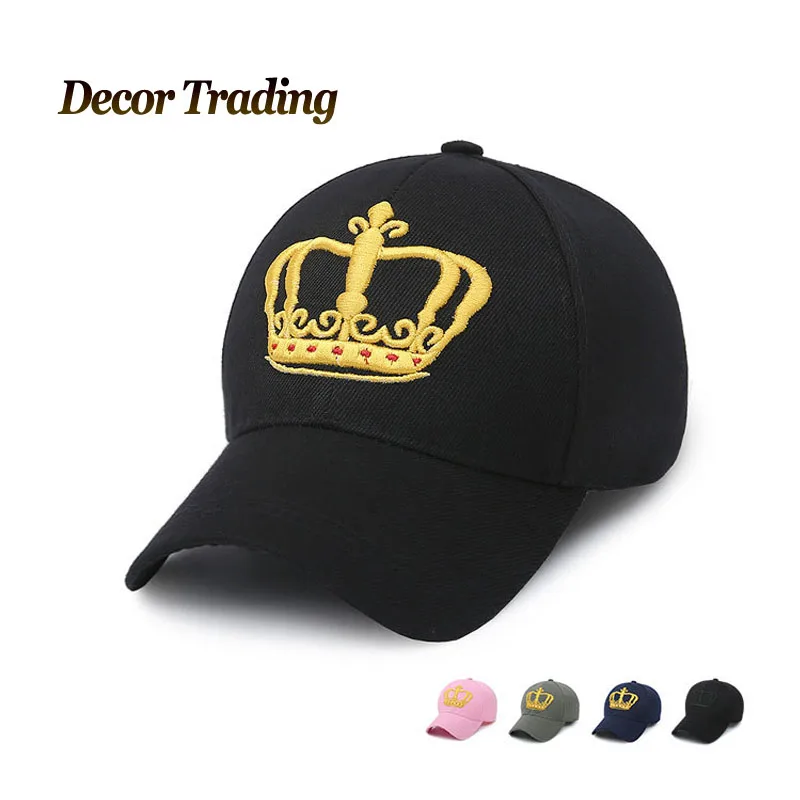 

2016 new spring baseball caps 3D embroidered Crown hat cap racing  baseball cap hat adjustable casual trucket hat