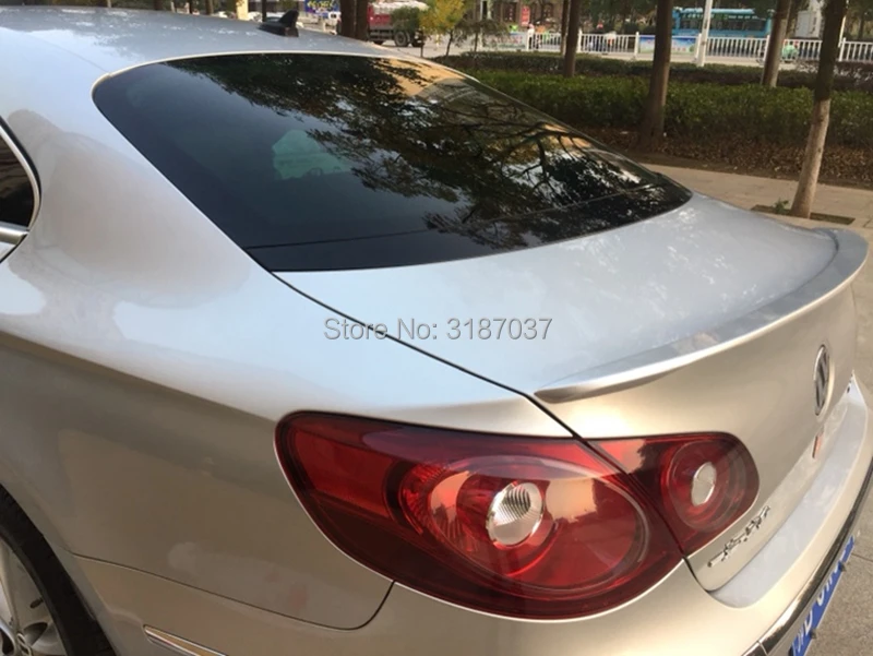 Для Volkswagen Passat CC Sandard 2009- ABS пластик Неокрашенный задний спойлер на крыло, крышу багажника губы крышка багажника автомобиля Стайлинг