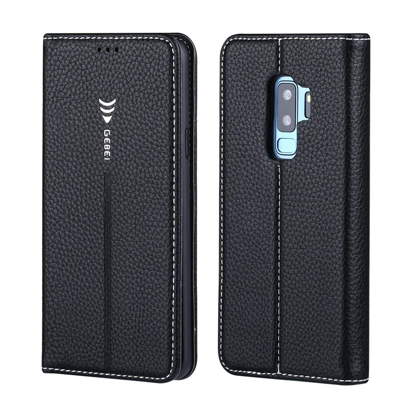 

Luxury Business Flip Leather Case for Samsung Galaxy S8 S9 Plus Note 9 8 S7 Edge Slim Book Phone Bag Magnetic Card Slots Stand