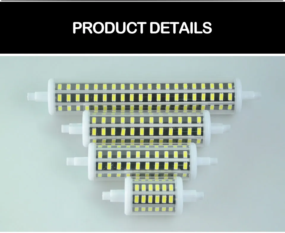 5W 10W 15W 20W лампа светодиодный R7S 78 118 135 189 мм светодиодный Диод прожекторная лампа SMD 5730 чип без мерцания 85 V-265 V R7S светодиодный прожектор