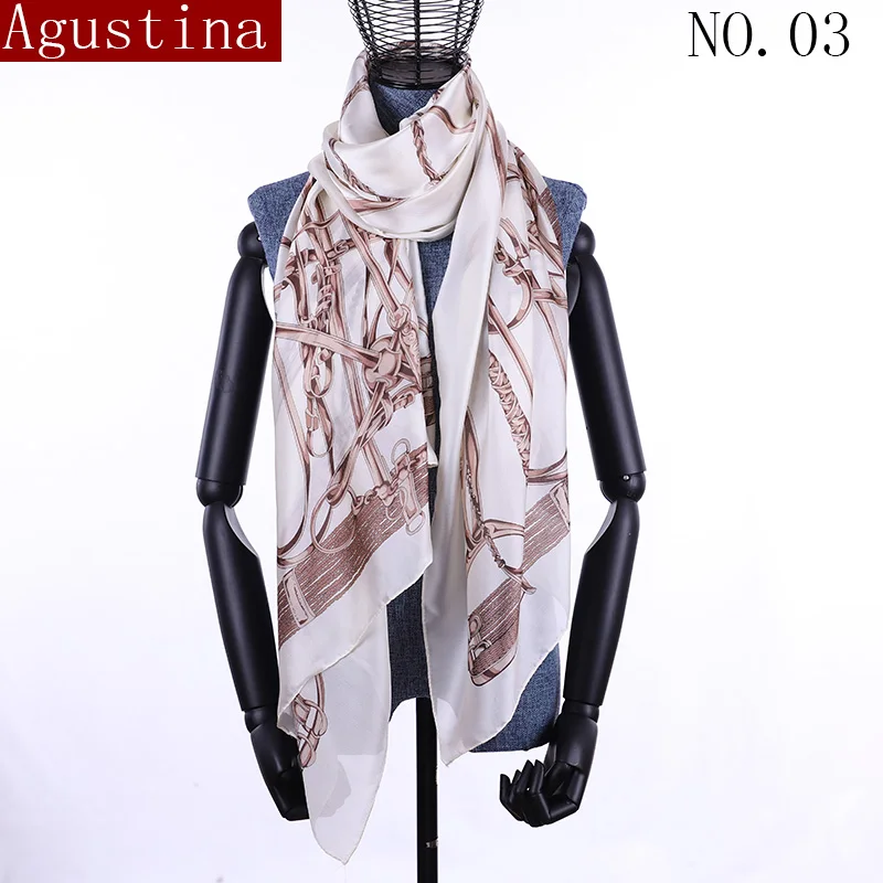 

100% slik fashion luxurious Stripe horse print Scarf summer for womens wrap Hijab cape scarves long stoles scarfs female shawls