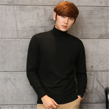 

2017 Winter Thick Warm Fashion Brand Clothing Men's Sweaters O-Neck Slim Fit Men Pullover 100% cashmere Knitted Sweater Men