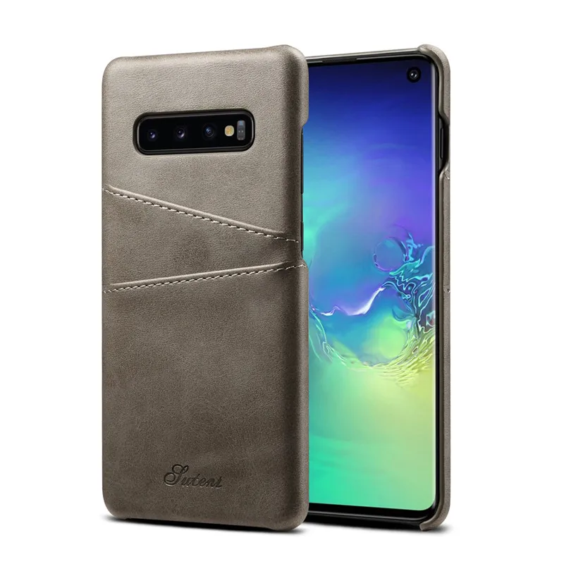 Для samsung S8 S9 Plus кожаный чехол с отделением для карт для samsung Galaxy S10 S10 Plus чехол s держатели для карт