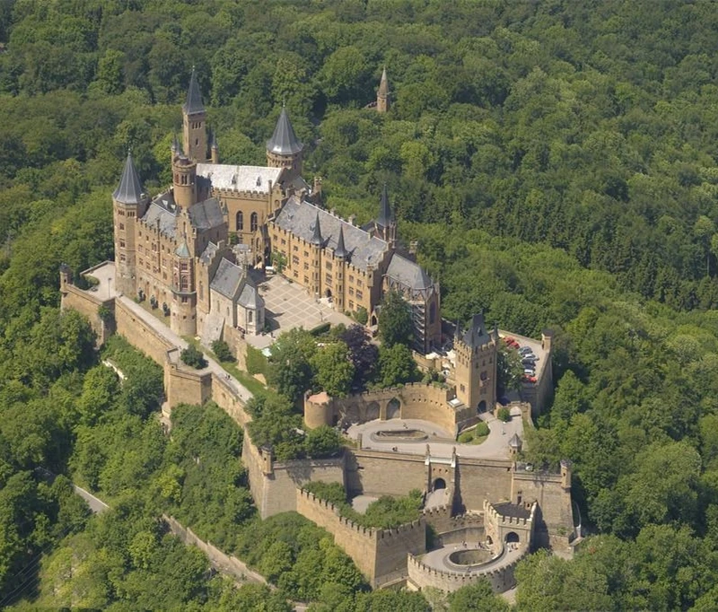 Классические головоломки Германия Бург Hohenzollern замок кирпич игрушечные масштабные модели наборы строительных бумаги архитектура