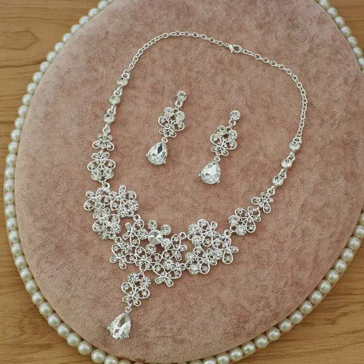 Crystal Wedding Bridal Jewelry Set