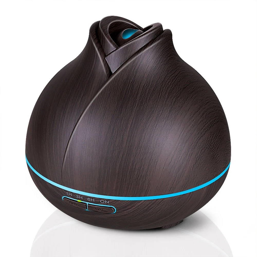 

300ML Aromatherapy Essential Oil Diffuser With Wood Grain Aroma Diffuser Aromatherapy Ultrassonic Air Humidifier For Home Lamp