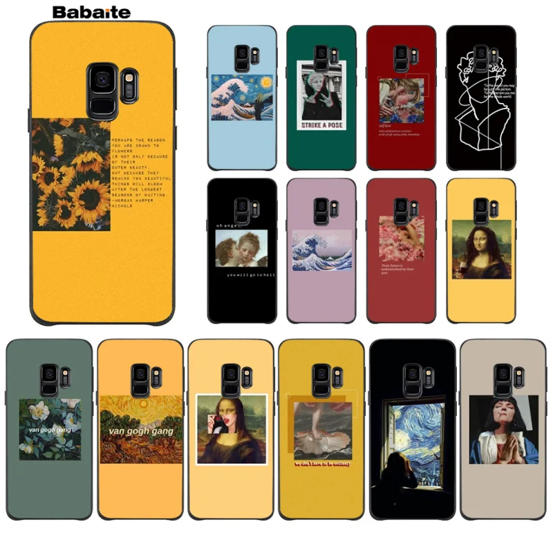 

Babaite Great art aesthetic Flower Life Yellow red painting Cover Phone Case For GALAXY s10 s6 edge s7 edge s8 plus s9 plus