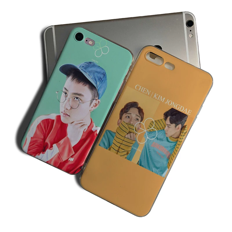

IMIDO Kpop exo Lucky one Soft Silicone TPU Cool Design Painted phone case For Iphone 7 8 7PLUS 8PLUS XS XR XSMAX 6PLUS 6SPLUS