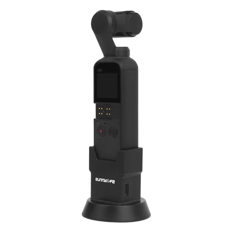 

Black Type C Charging Base Holder Stand Charger 1/4 Screw Fixed Mount for DJI Osmo Pocket Gimbal Camera Accessories