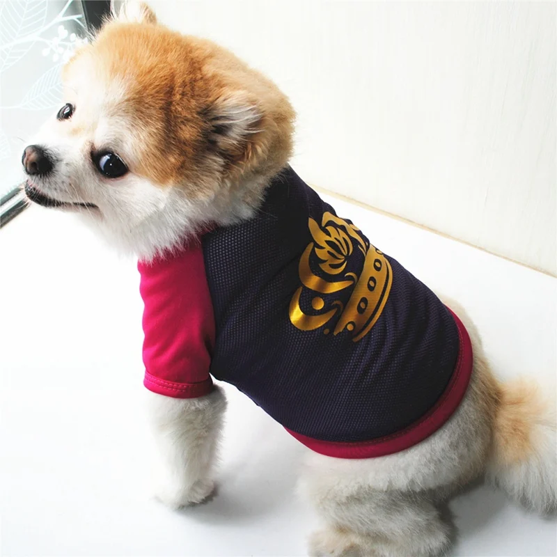 

Spring Summer Pet Dog Mesh Breathable Vest Puppy Fashion 2 Legged Clothes Short Sleeve T-shirt