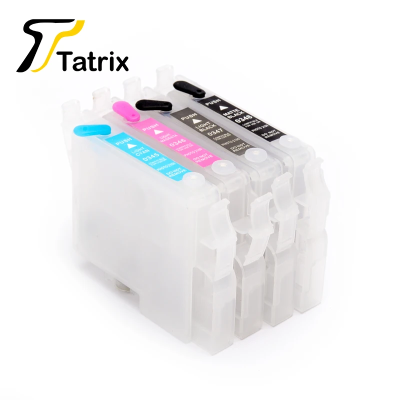 Для Epson 8PK 8 видов цветов T0341 T0348 с чипом многоразового использования чернильный