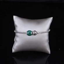 Томас Искусственные шарики из Малахита браслет из бисера, Европейский Rebel сердце стиль ювелирные украшения для мужчин TS B193