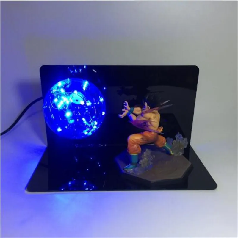 Leedome Dragon Ball Z Son Goku лампа DBZ сила бомбы лампа в красном, зеленом, синем, желтом, белом цвете освещение для украшения домашнего стола