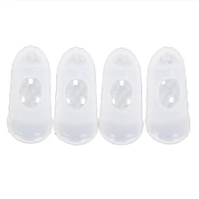 4pcs New Soft Silicone Guitar Thumb Finger Picks Protector Fingertips (Transparent S) 4pcs New Soft Silicone Guitar Thumb Finger Picks Protector Fingertips (Transparent S)
