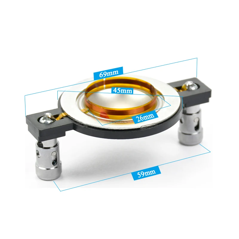 Aiyima 2 шт. 25,4 мм Тройная звуковая катушка титановая пленка твитер динамик звуковой катушки аксессуары DIY