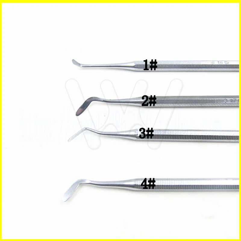 4Pcs Set Factory outlet Dental Composite Filling Instrument spatula Amalgam Plastic Double Ends (3)
