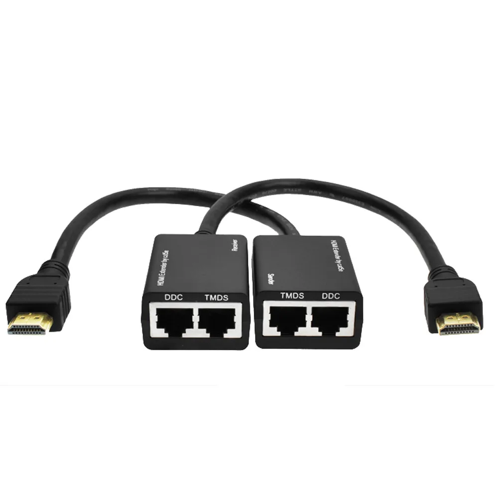 HIPERDEAL HDMI по RJ45 CAT5e CAT6 LAN Ethernet балун расширитель ретранслятор до 100ft1080P Oct30 HW