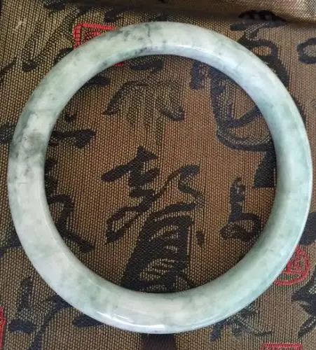 

002014 GRADE A WHITE JADE BANGLE BRACELET (A0429)