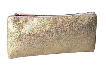 

Golden luxury Cosmetic Make Up Small Travel Bag Capacity Makeup Bag Protable Bag With Zipper Main Brand Beautician Clutch Bags