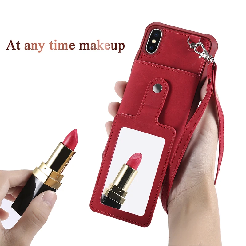 LANCASE Mirror Case For iPhone 6 Case Leather Cover For