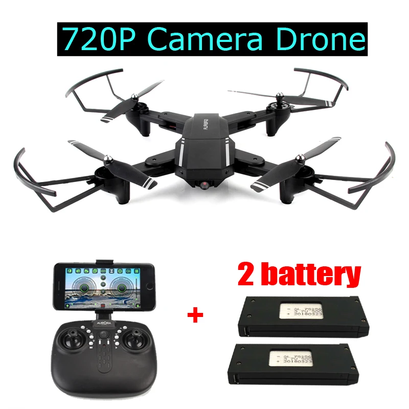 

Foldable RC Drone with 2MP Wide-angle 720P Camera Altitude Hold WIFI FPV Quadcopter RTF Helicopter Toys Gifts for Man VS H37