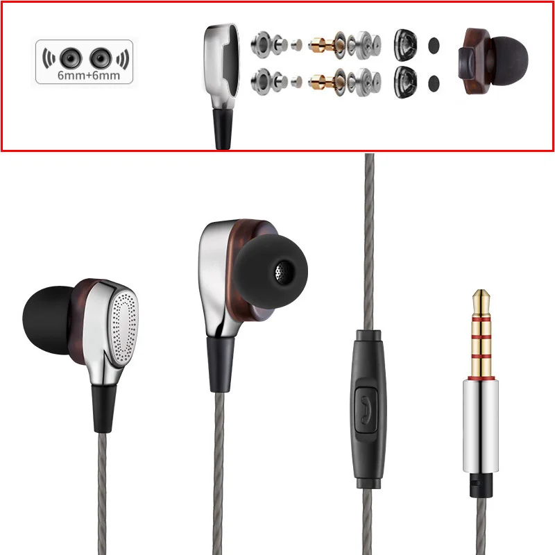 In ear Earbuds Dual Dynamic Drivers HI FI Audio Earphones with Mic Deep Bass and Noise Reduction In ear Earbuds Dual Dynamic Drivers HI FI Audio Earphones with Mic Deep Bass and Noise Reduction