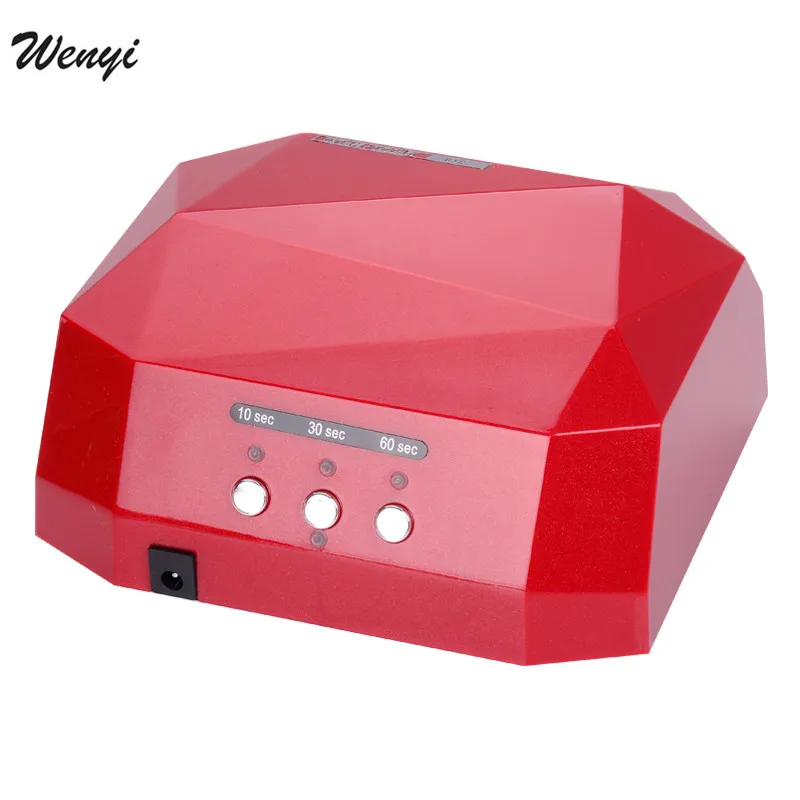 

Free Shing 36W Automatic sensor LED UV Nail Dryer Nail Lamp Diamond Shaped CCFL Curing for UV Gel Nails Polish Nail Art Tools