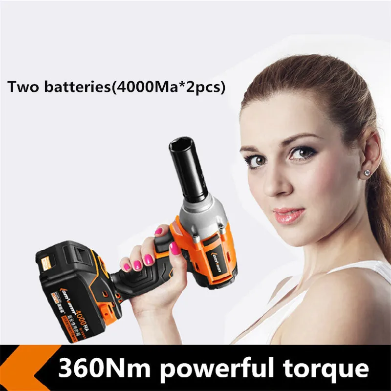21V 4000mA cordless impact wrench scaffolders rechargeable lithium