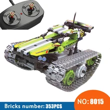 NEW 8015 353Pcs Technic The font b RC b font Track Remote control Racer Building Block