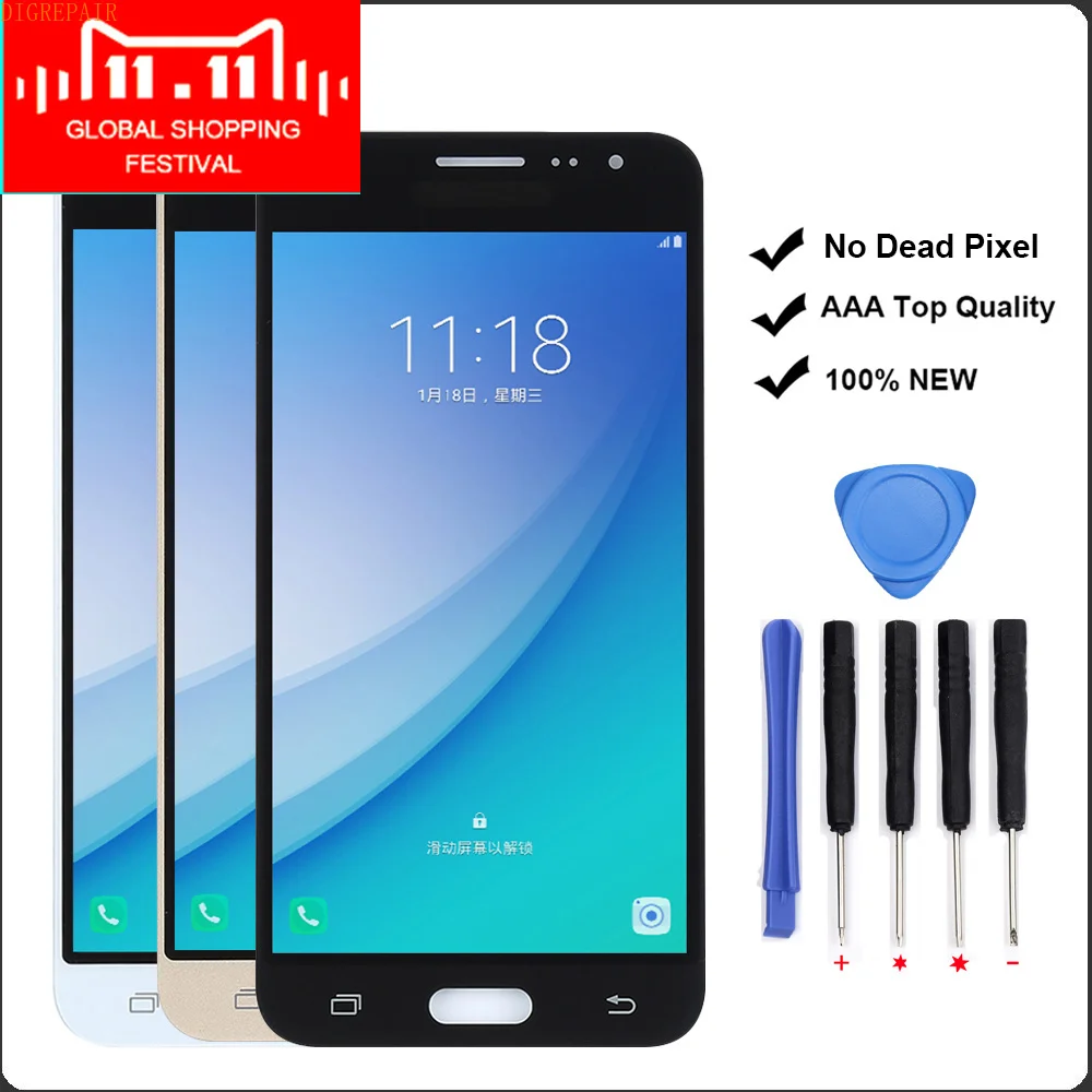 

Display J3 For Samsung Galaxy J3 2016 LCD Display j320H J320F LCD Digitizer Touch Screen For Samsung J3 2017 J330 J330F LCD