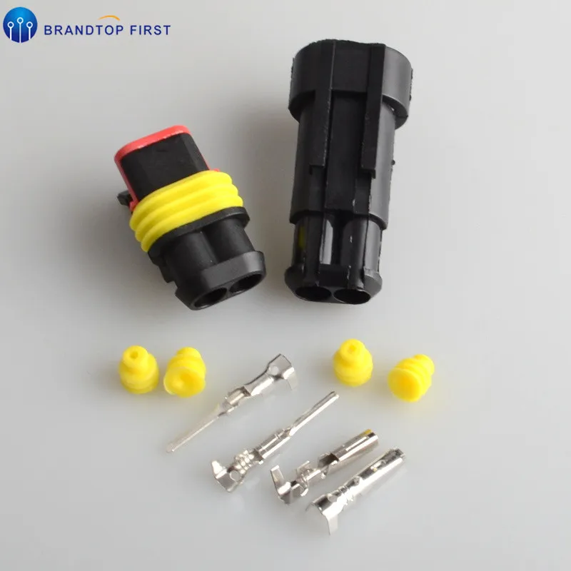 

2 Pin 2P Way Sealing Waterproof Electrical Wire Cable Connector Plug Adapter for Car Auto Eletronics