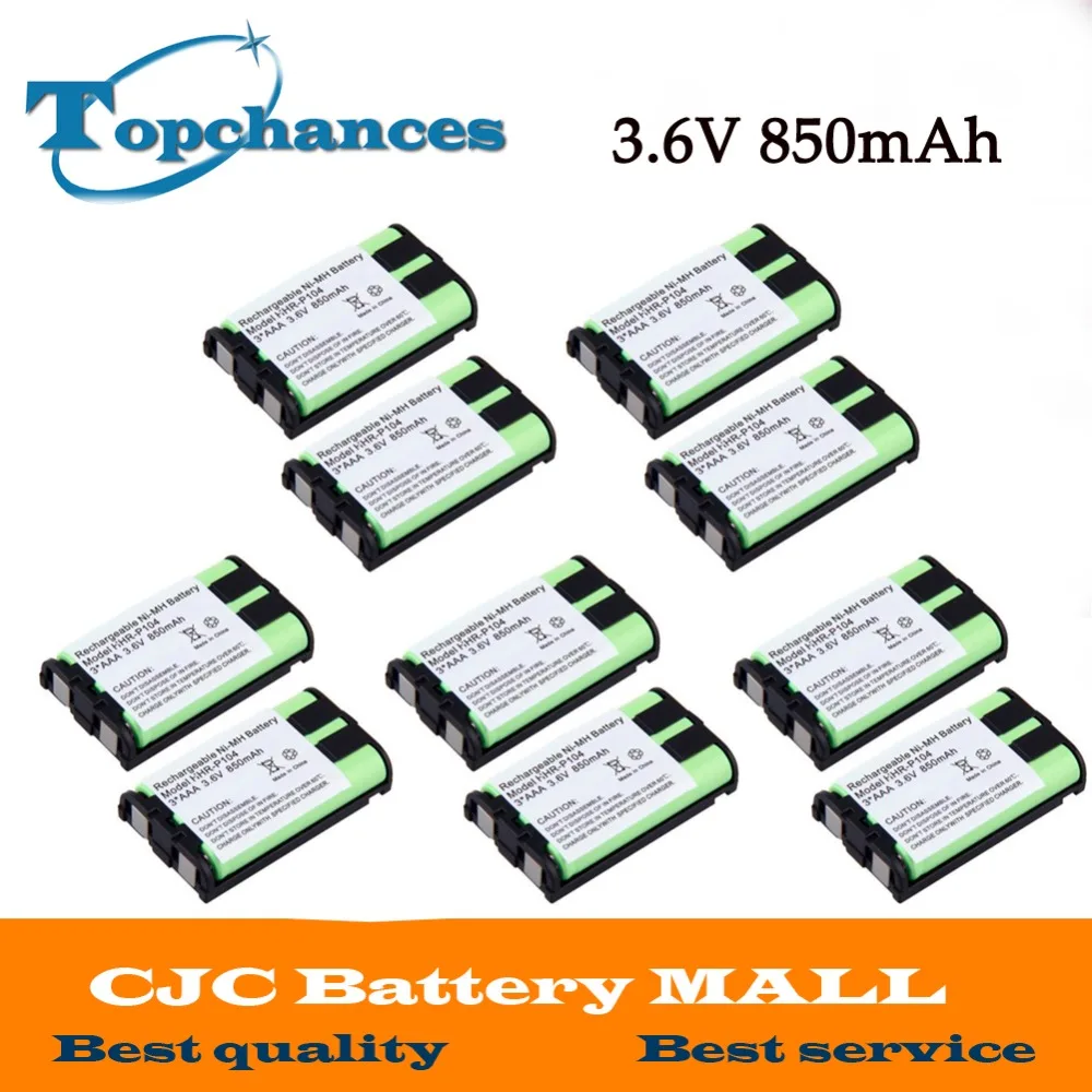

US Fast Shipping Ni-MH 850mAh 3.6V 3*AAA HHR-P104 HHR-P104A/1B Rechargeable Cordless Home Phone Battery for Panasonic