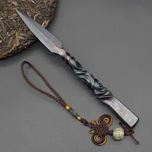 Cuchillo de té Vintage Longquan hecho a mano de acero Teaware herramienta kungfú chino accesorios de juego de té Pry Pu Er Puerh pastel cortadores artesanías
