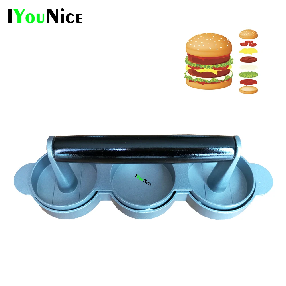 Three Hamburger Presses1