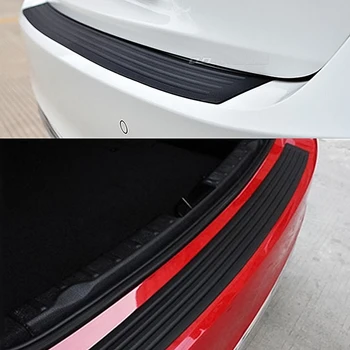 

90CM Car Rear Trunk sill Protector Rubber Sticker For ford focus 2 v-w polo Anti-skid backup box gasket