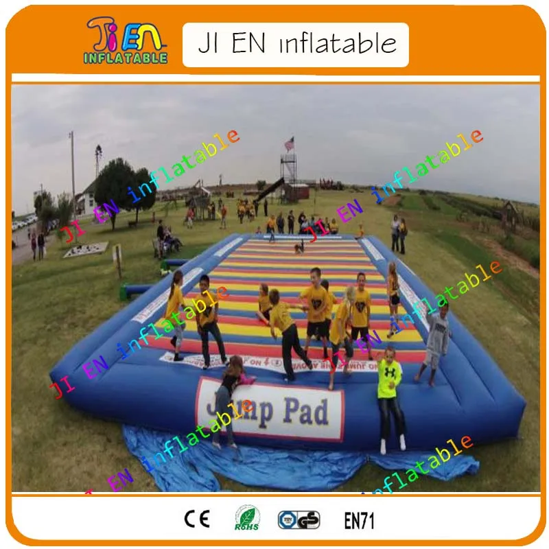 free ship to door!giant inflatable jump pad,6m/7m/8m outdoor jumping