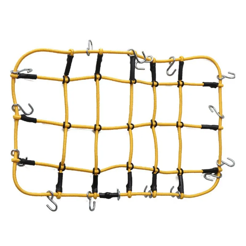 Elastic Luggage Net Car Roof Rack Storage Net With Hooks Rubber Band For Axial SCX10 Net D90 RC4WD Traxxas TRX-4 1:10 RC Car Red