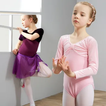 

(10 set-Top suit&Pant&skirt&Shoes)pink purple long sleeve Ballet girls skirt The princess dance wear with skirt full set