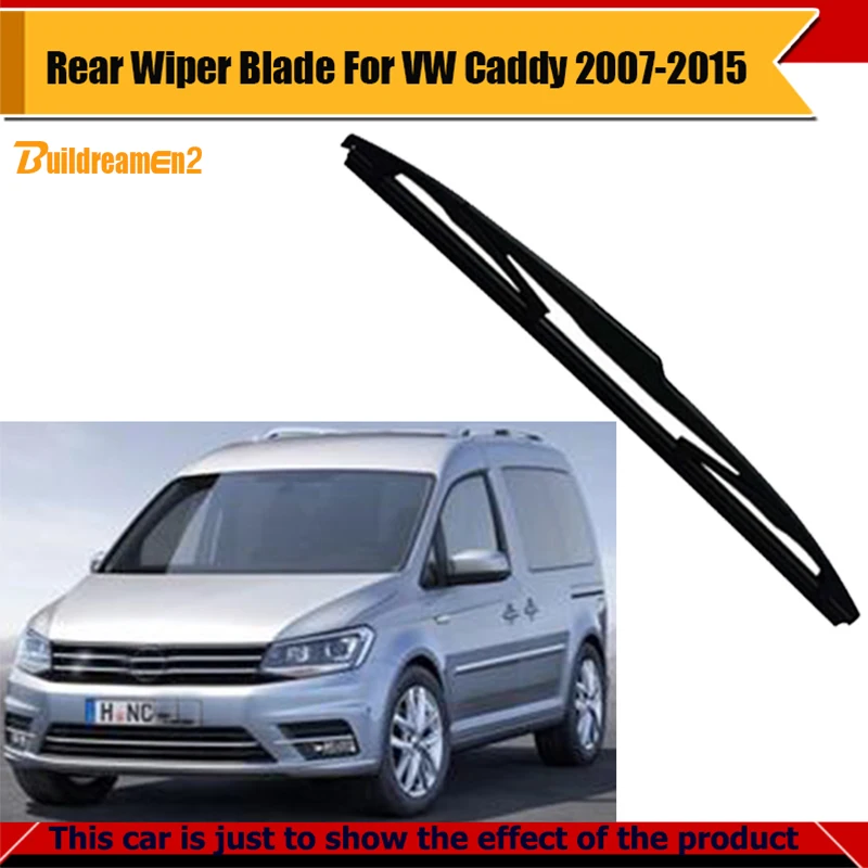 Buildreamen2 Car Soft Rubber Wiper Blade For Volkswagen Caddy 2007 2015