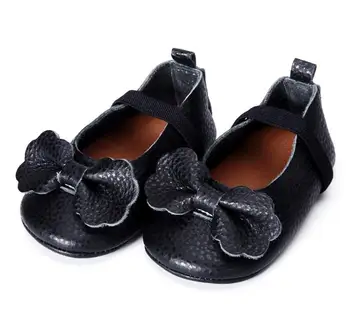 

Baby Shoes Girls Bowtie Genuine Leather Baby Moccasins Prewalker Walking Toddler Kids Shoes Soft Sole First Walkers ballet shoes