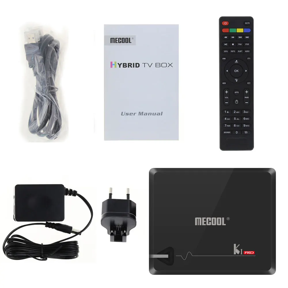 MECOOL KI Pro smart tv телеприставка Android DVB T2/C S905D DDR4 2,4G/5G WiFi H.265 HD 4K DVB S2 приставка медиаплеер PK kii pro